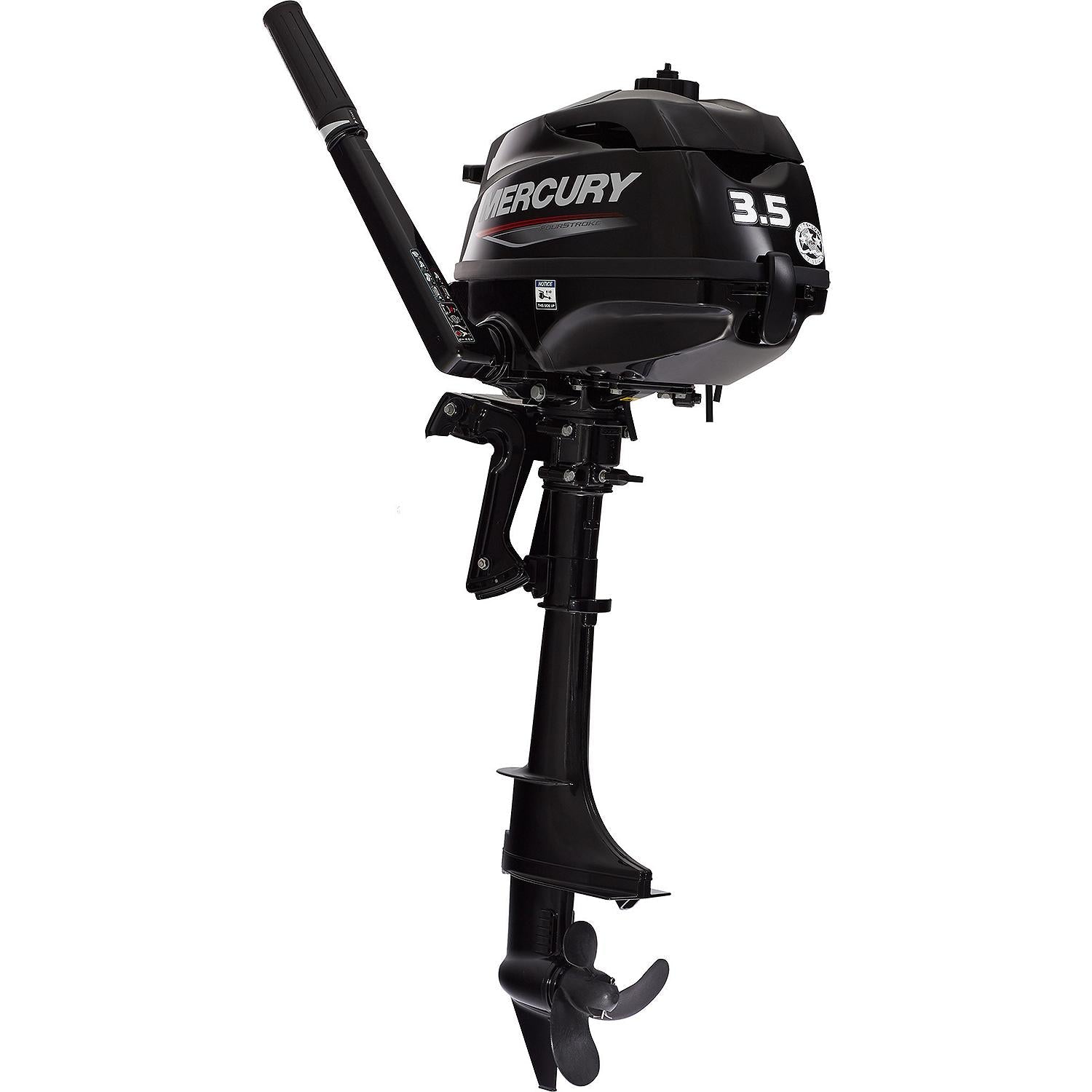 Mercury 3.5hp Tiller FourStroke Outboard Motor - 20" Shaft, Manual Tilt/Trim, Manual Start