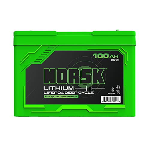 Norsk 100ah 12v lifepo4 deep cycle batteri – guardian