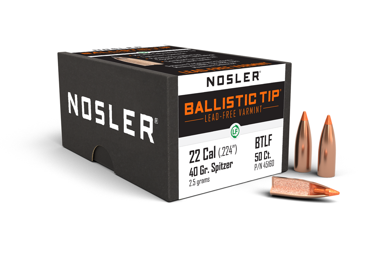 Nosler 22 Caliber 40gr Ballistic Tip Lead Free (100ct) product image