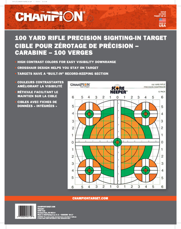 Primos Score Keeper® Sight-In Targets