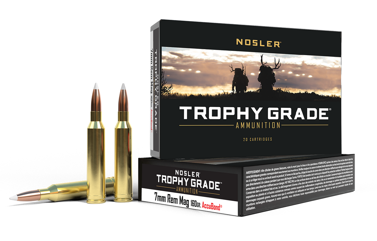 Nosler Trophy Grade 7mm Rem Mag 160gr AccuBond Ammunition product image