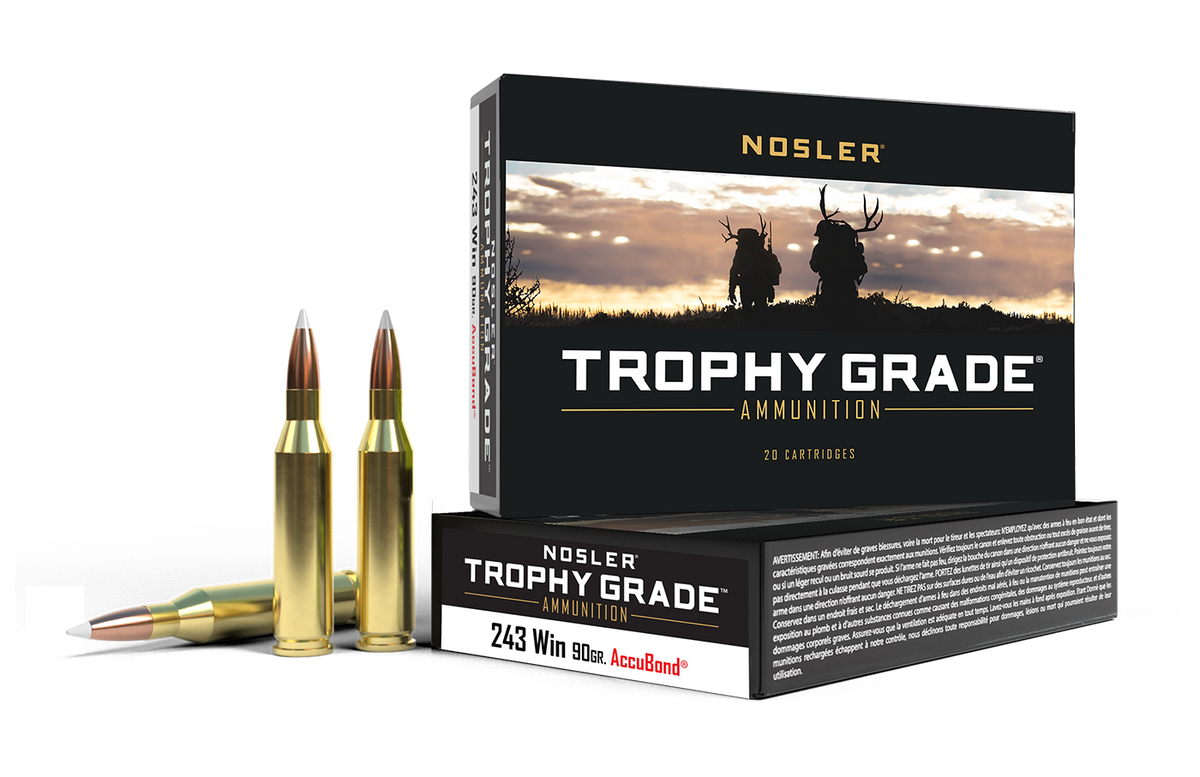 Nosler Trophy Grade 243 Win 90gr AccuBond Ammunition product image