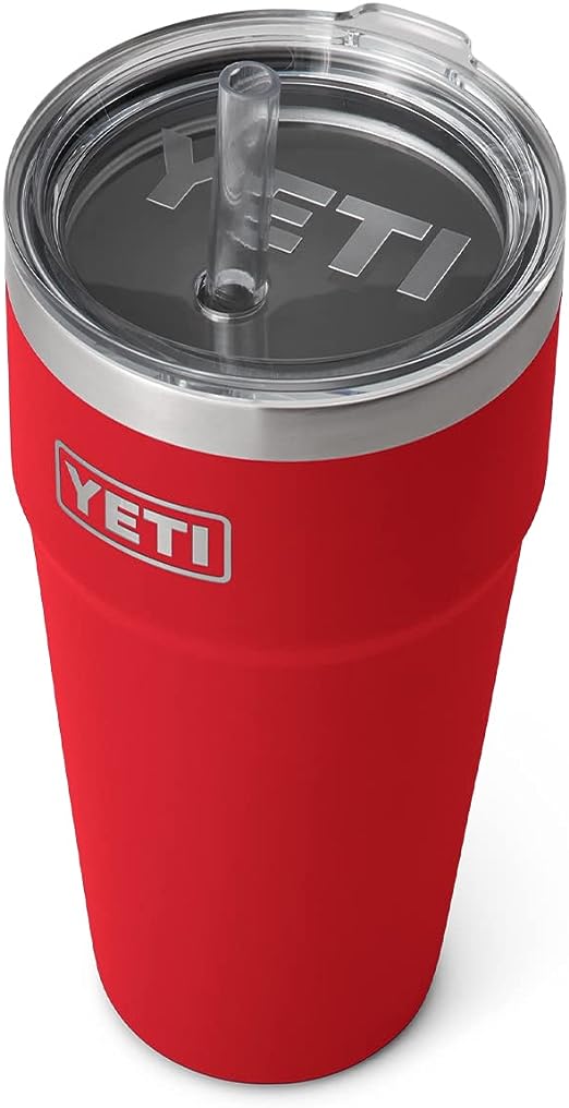 YETI Rambler 26 oz Straw Cup Resue Red