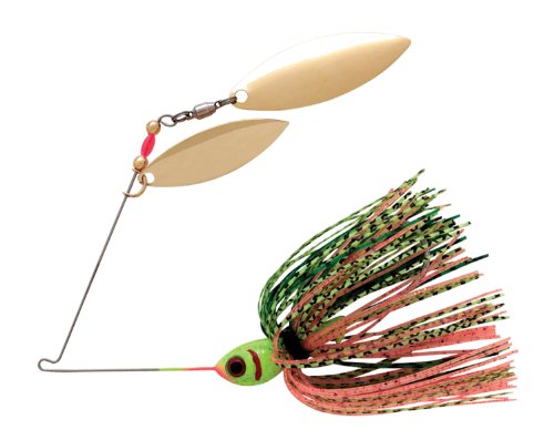 Booyah BYBW12645 Double Willow Blade Spinnerbait 1/2oz Chartreuse/Perch