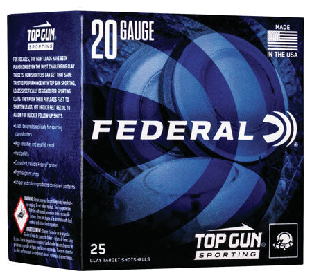 Federal Top Gun Sporting 20GA 2-3/4" 7/8 Oz #8 1250FPS By The Case product image