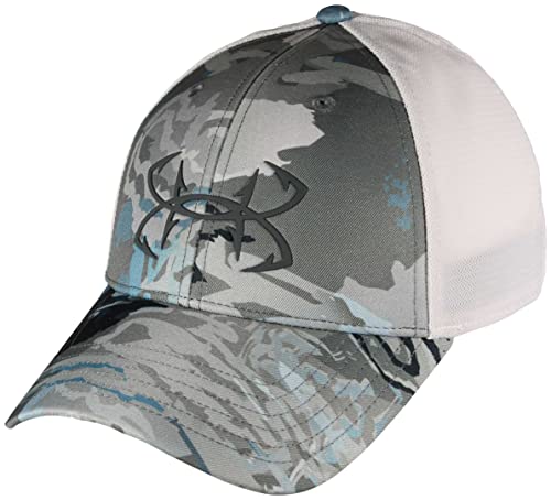 Under Armour Fish Hunter Hat, UA Hydro Camo/White/Pitch Gray ,Large/X-Large