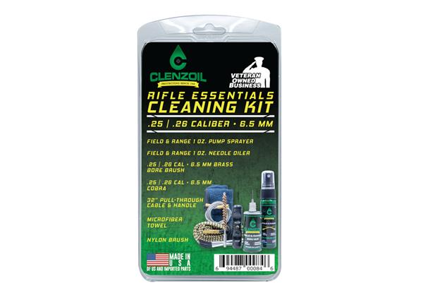 Clenzoil Rifle Essentials Cleaning Kit - .25 Caliber / 6.5 mm