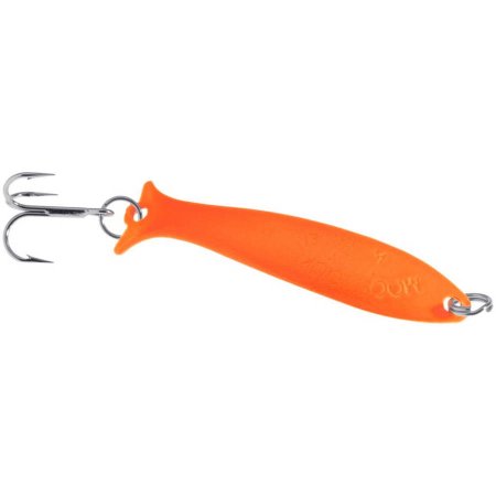 Mooselook 14007-FL-O Medium Wobbler Spoon 3-1-8- 1-4oz Fluorescent Orange