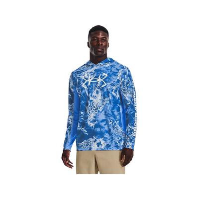 Under Armour Men's Iso-Chill Shorebreak Camo Hoodie, Victory Blue/Carolina Blue/White SKU - 256806