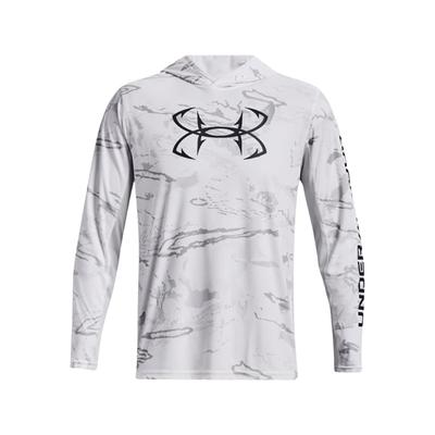 Under Armour Men's Iso-Chill Shorebreak Camo Hoodie, Halo Gray/White/Black SKU - 984395