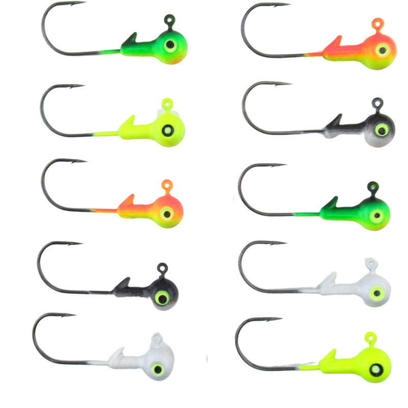 VMC Hard Ball Jig Heads - Assorted- 1-2 Oz-- Small