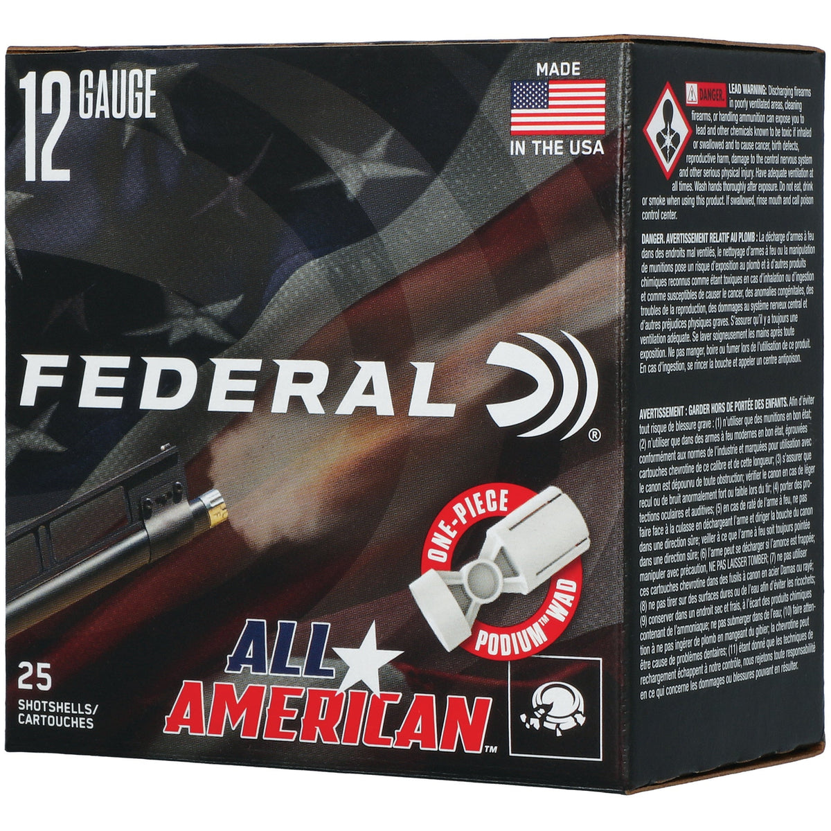 Federal All-American 12 Gauge 2-3/4" 1 oz - 25 Rounds