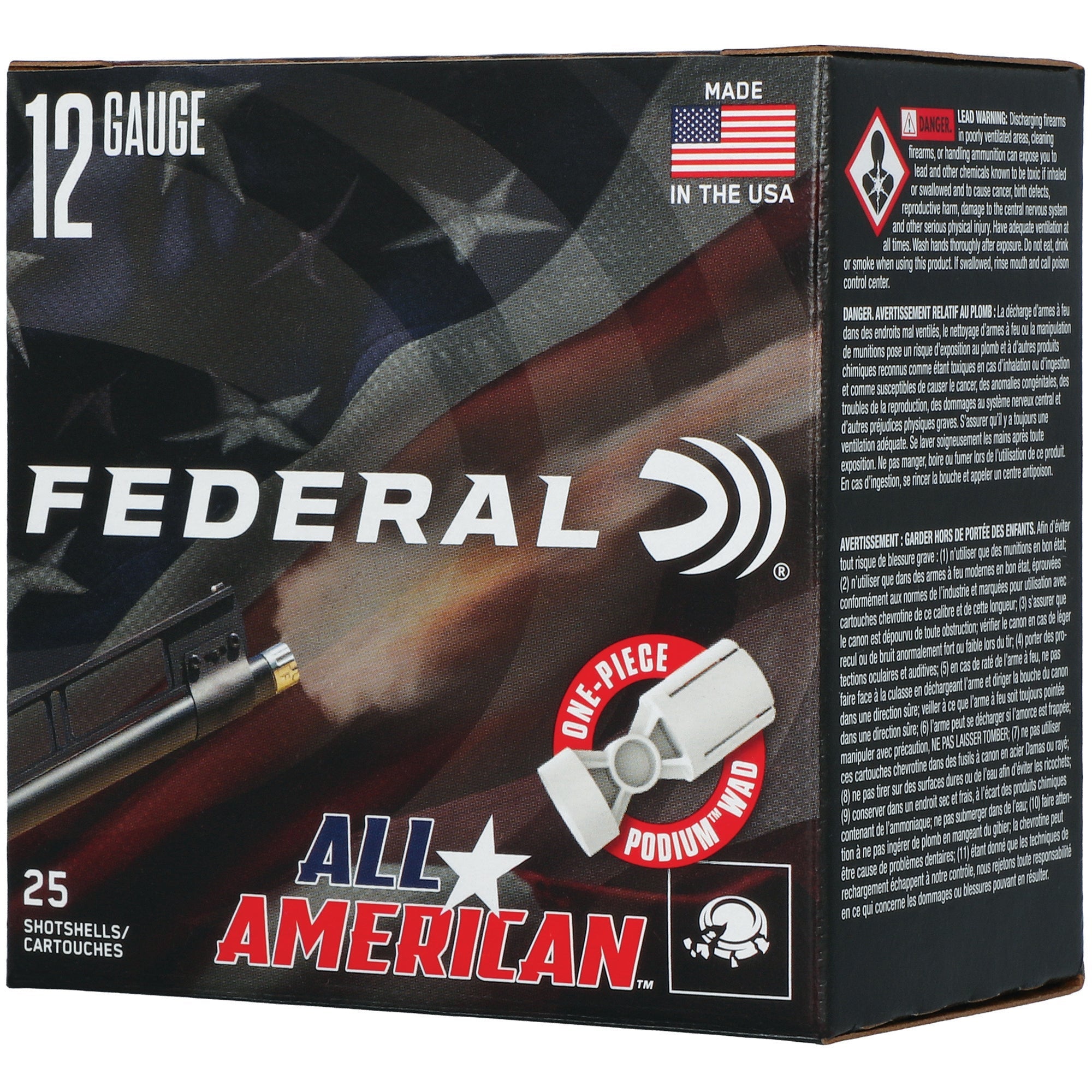Federal All-American 12 Gauge 2-3/4" 1 1/8 oz - 25 Rounds