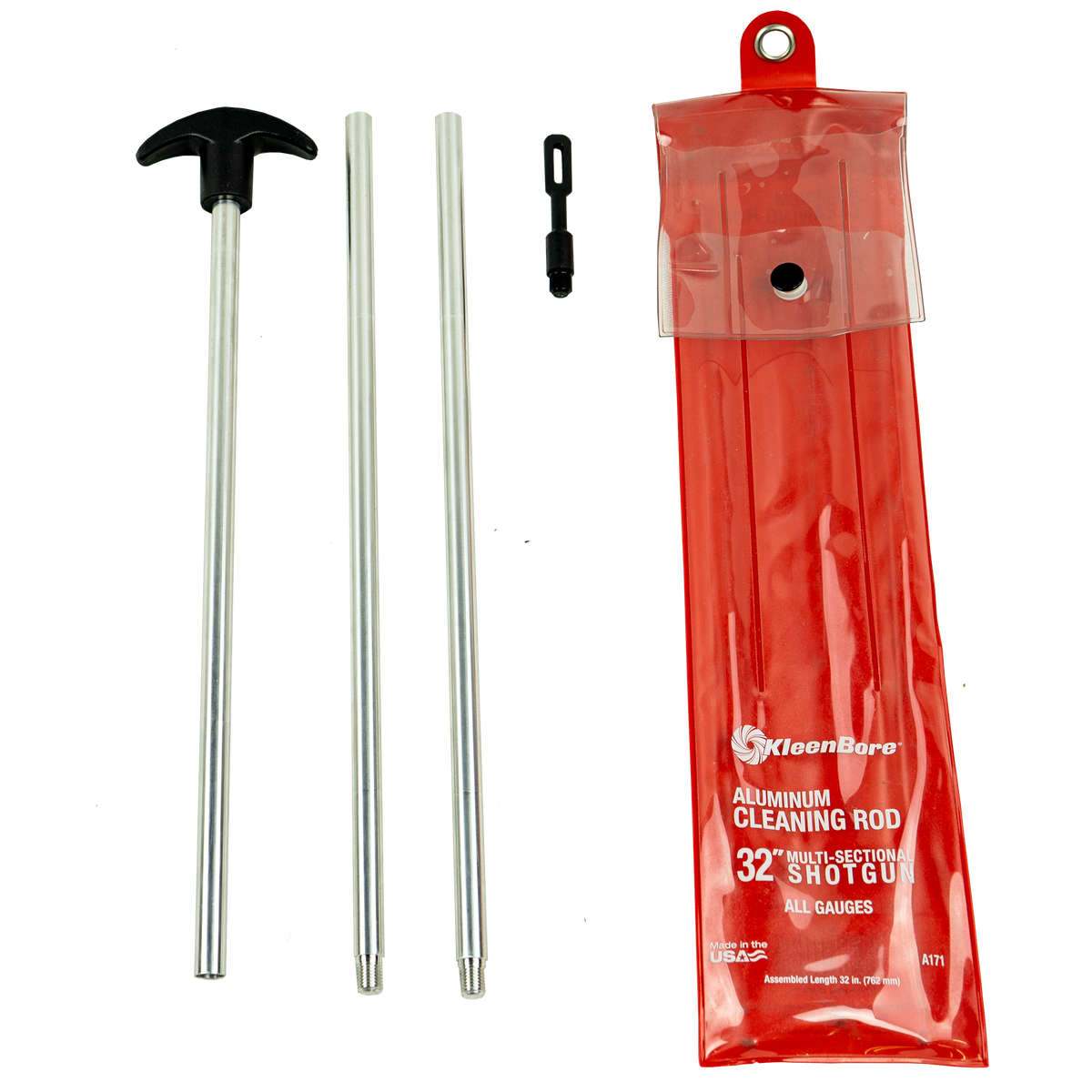 KleenBore 3-Piece All-Gauge Aluminum Shotgun Rod Set – 32"