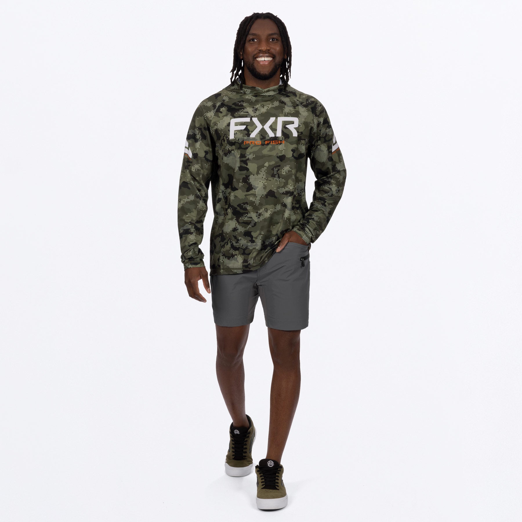 FXR Men's Derby Drift Camo Air UPF Pullover Hoodie