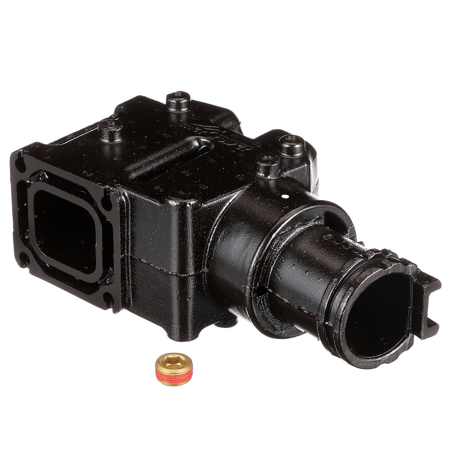 Quicksilver 807988Q03 Exhaust Manifold Elbow for Select MerCruiser Sterndrive or Inboard Engines Made by GM with Center Rise Outlet Exhaust Manifold