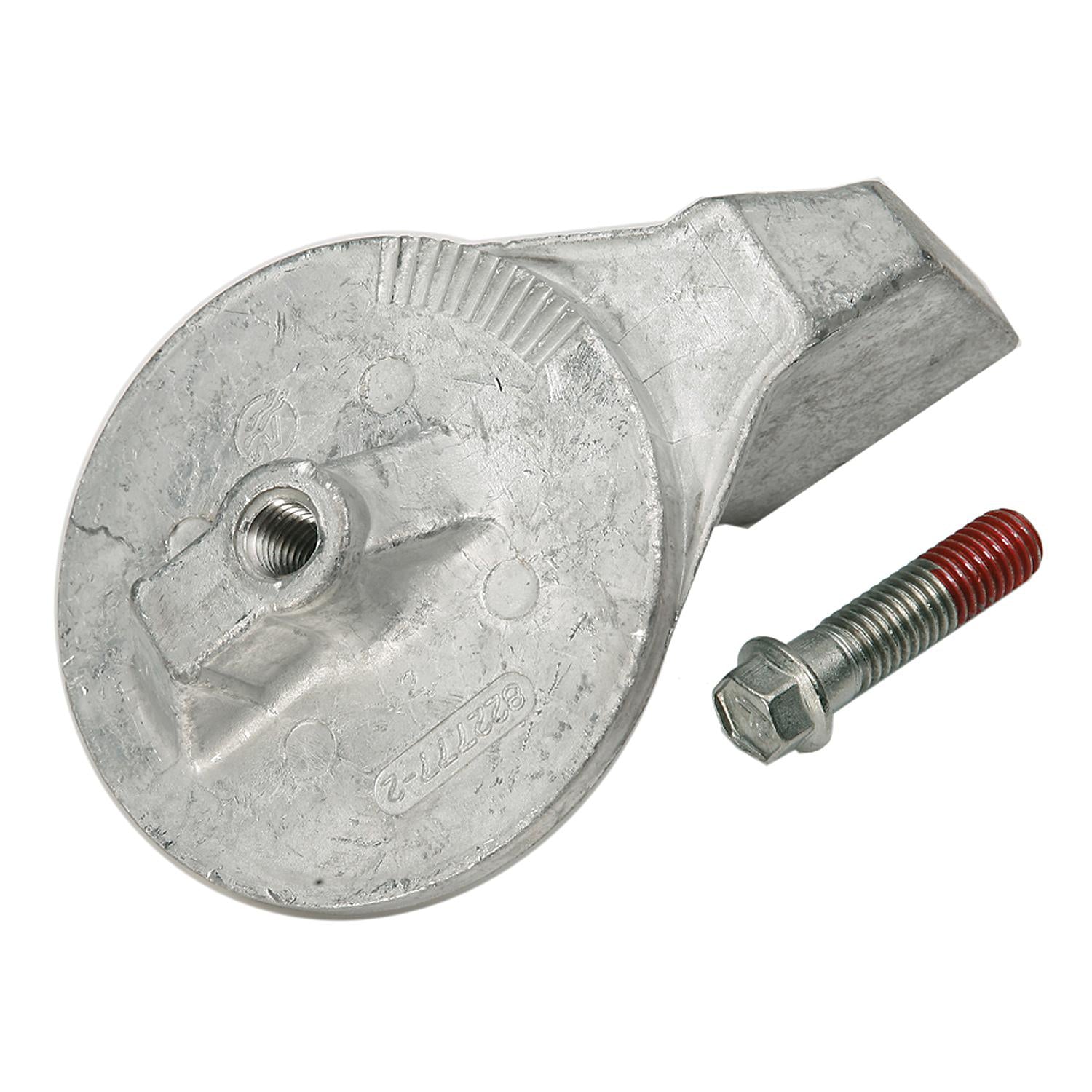 Quicksilver 822777Q1 Aluminum Trim Tab Anode for Mercury or Mariner Outboards and MerCruiser Sterndrives Using High Rake Propellers