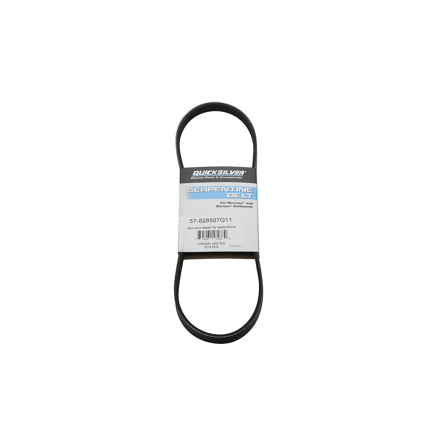Mercury 828507Q11 Alternator Belt for Select Mercury 150-300hp EFI TwoStroke Outboards