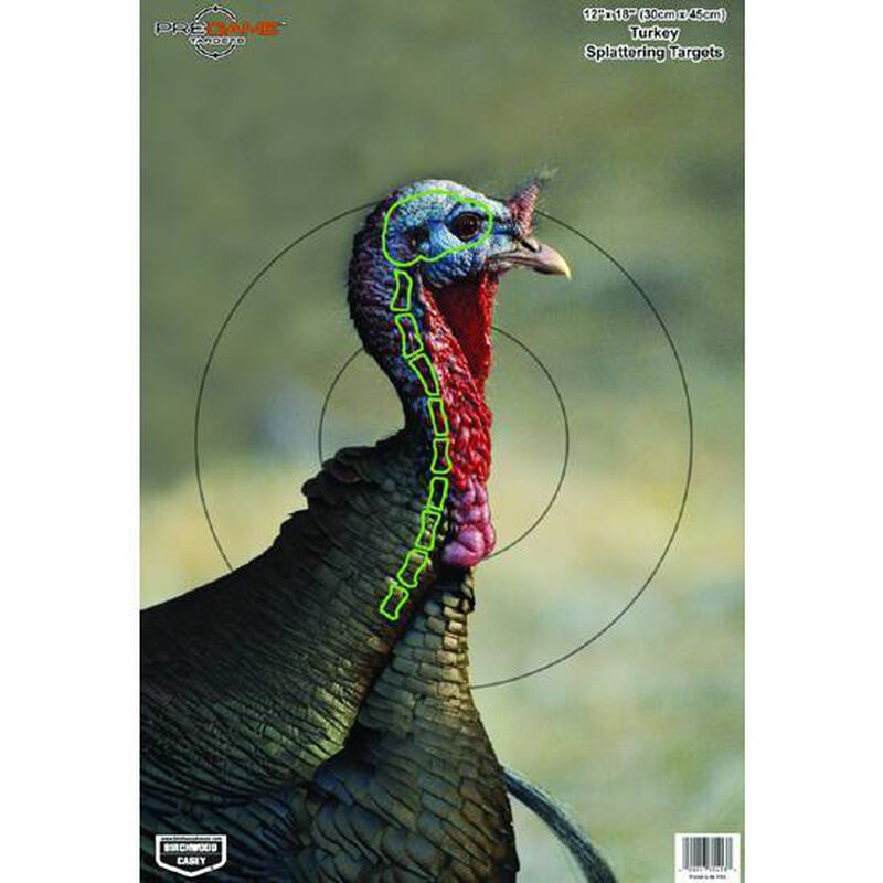 Birchwood Casey Pregame Splattering Animal Target 12"x18" Turkey 8 Pack 35403