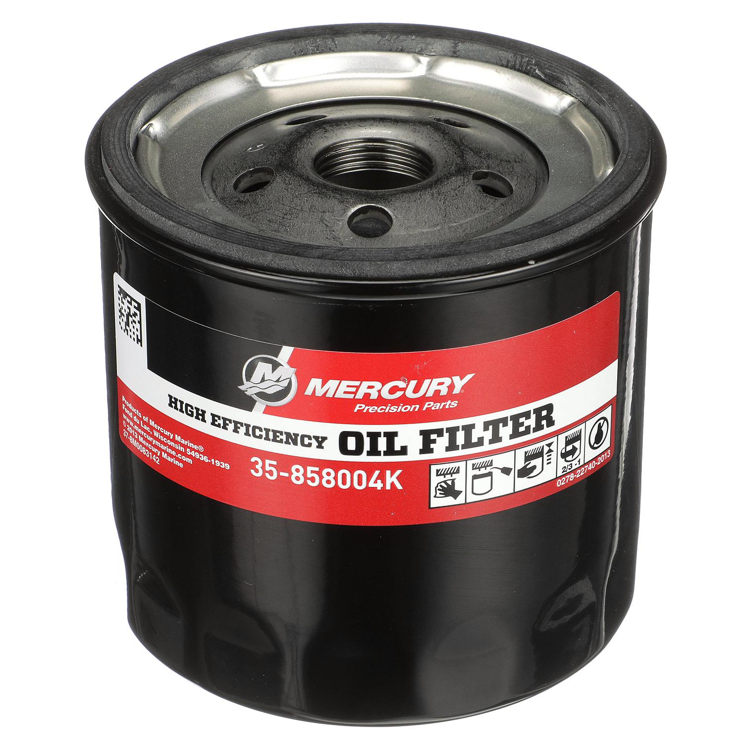Mercury 858004K High Performance Oil Filter for MerCruiser Sterndrive and Inboard Engines