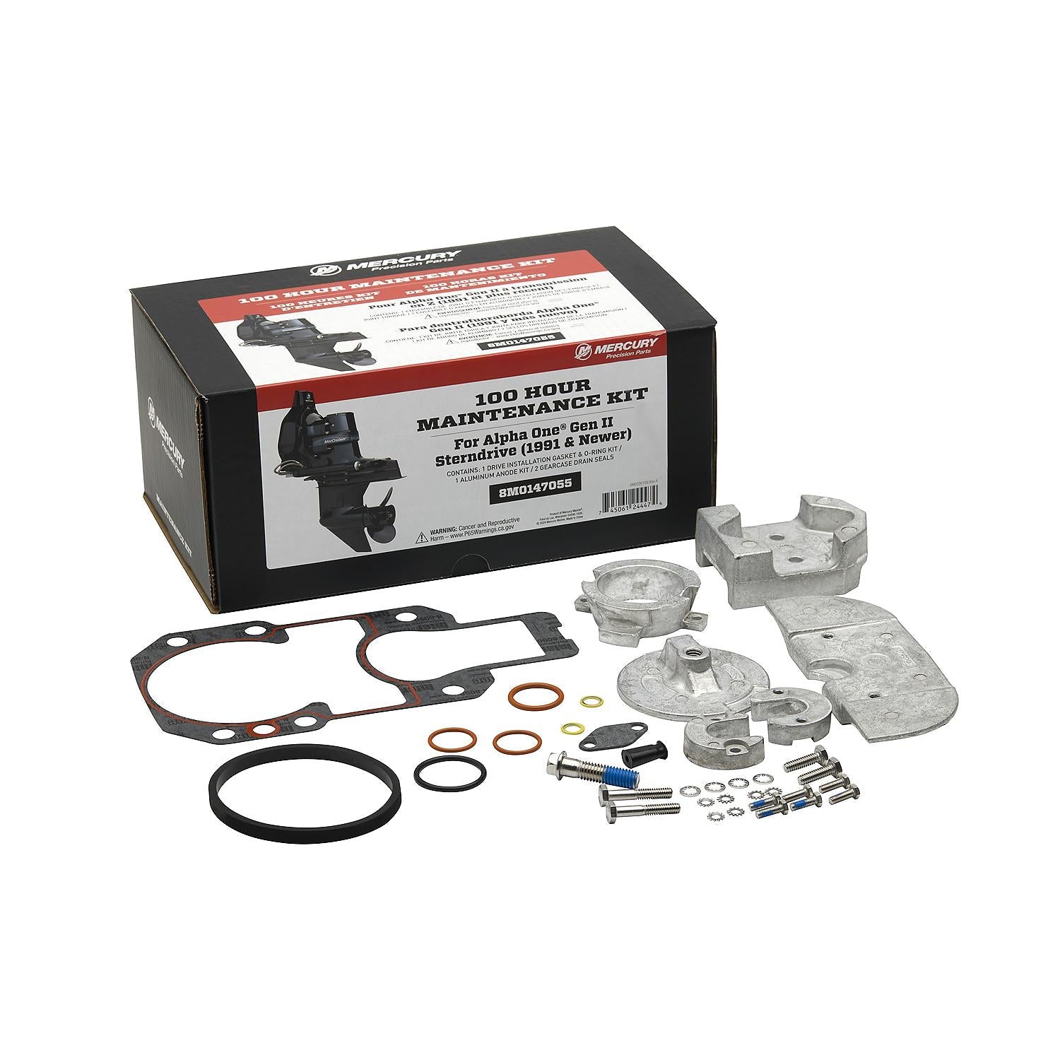 Mercury 8M0147055 MerCruiser Alpha One Gen II 100 Hour Service Kit