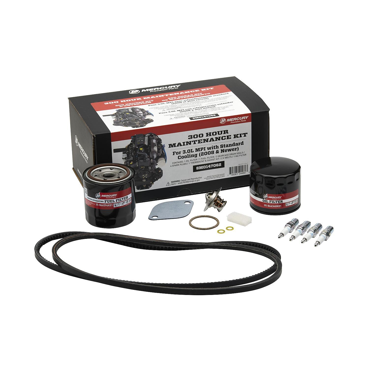 Mercury 8M0147062 MerCruiser 3.0L MPI Engine 300 Hour Maintenance Kit