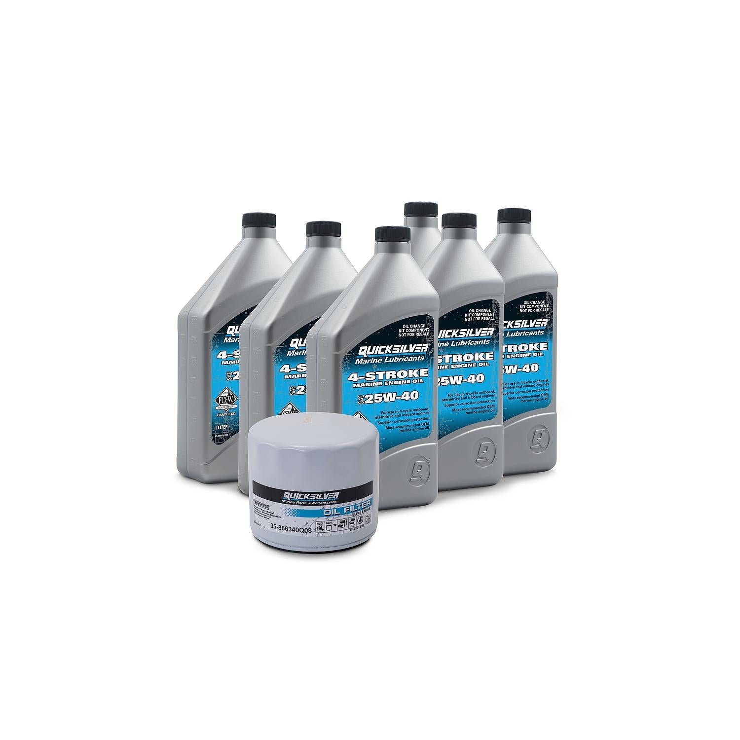 Quicksilver 25W-40 Sterndrive and Inboard Oil Change Kit