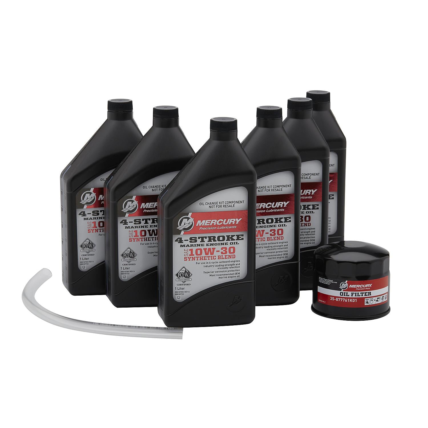 Mercury 8M0188357 10W-30 4-Stroke Outboard Oil Change Kit for Mercury and Mariner 150hp Outboards