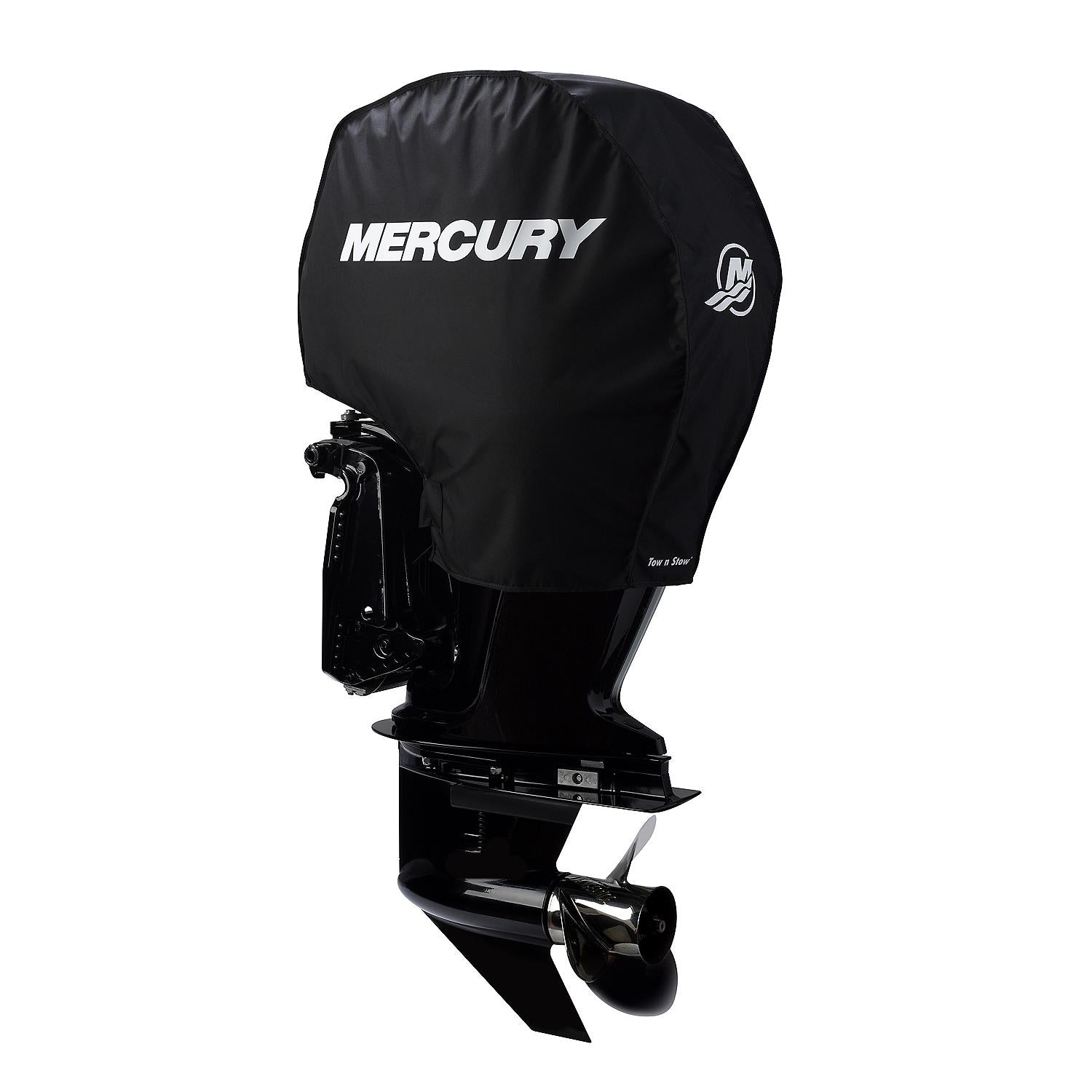 Mercury Tow N Stow Outboard Cover for  75-115hp FourStroke Engines, Black