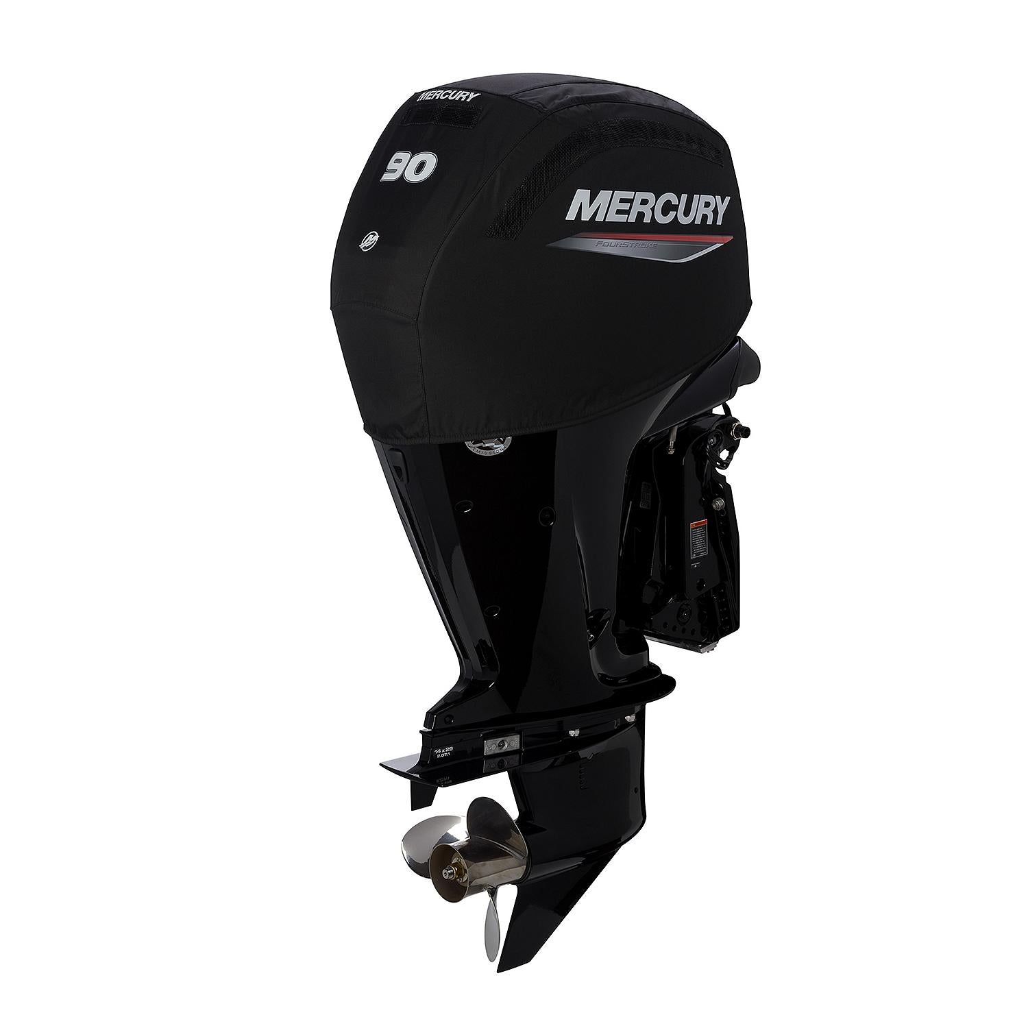 Mercury Vented Splash Cover for 2.1L 90hp FourStroke Outboard Engines, Black