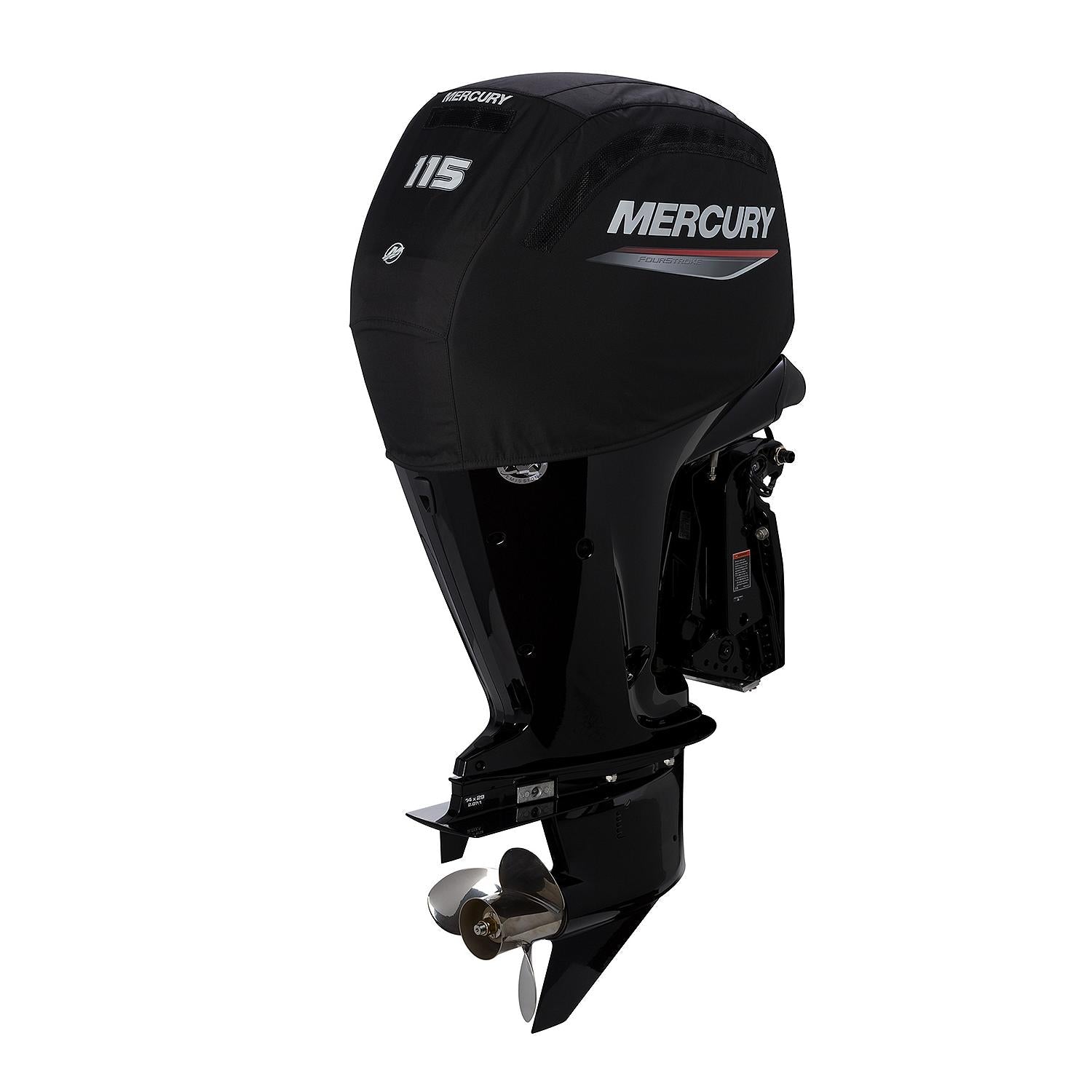Mercury Vented Splash Cover for 2.1L 115hp FourStroke Outboard Engines, Black