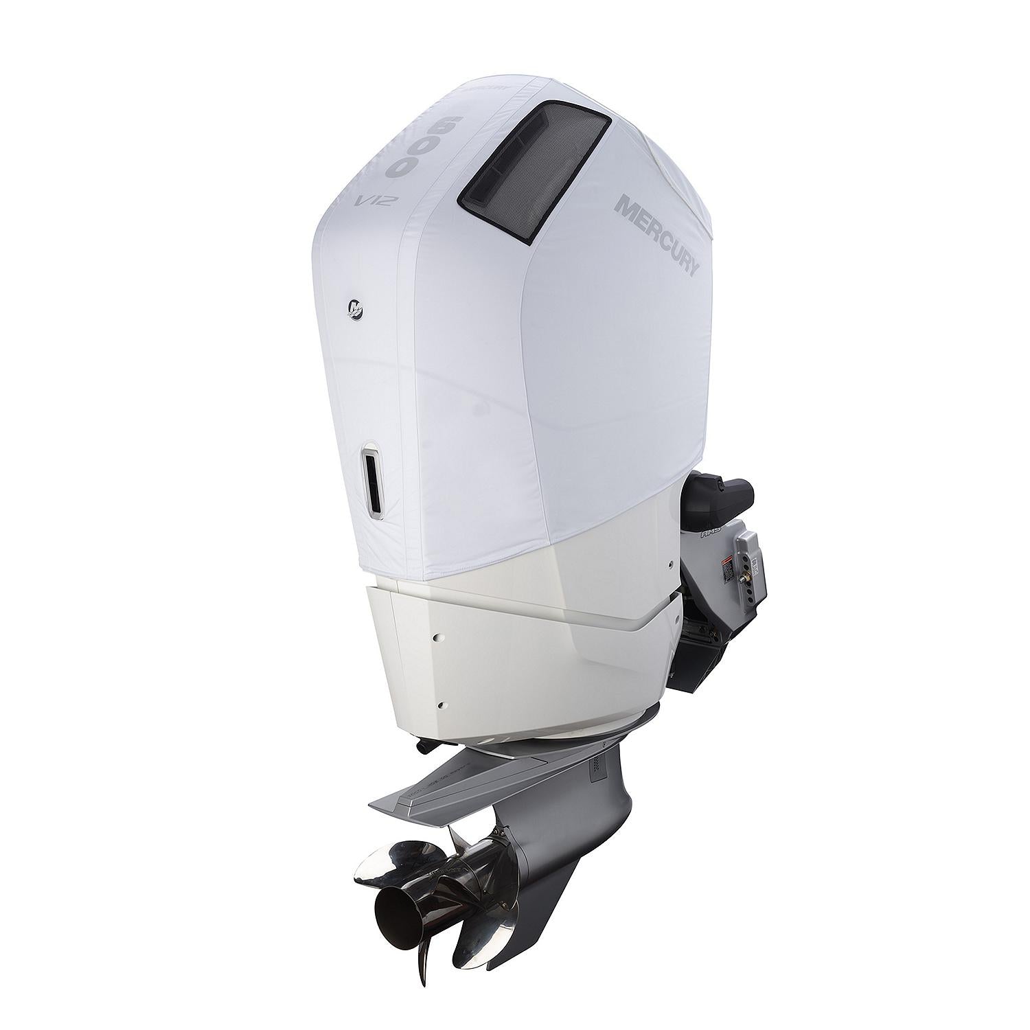 Mercury Vented Splash Cover for 7.6L V12 600hp Outboard Engines, White