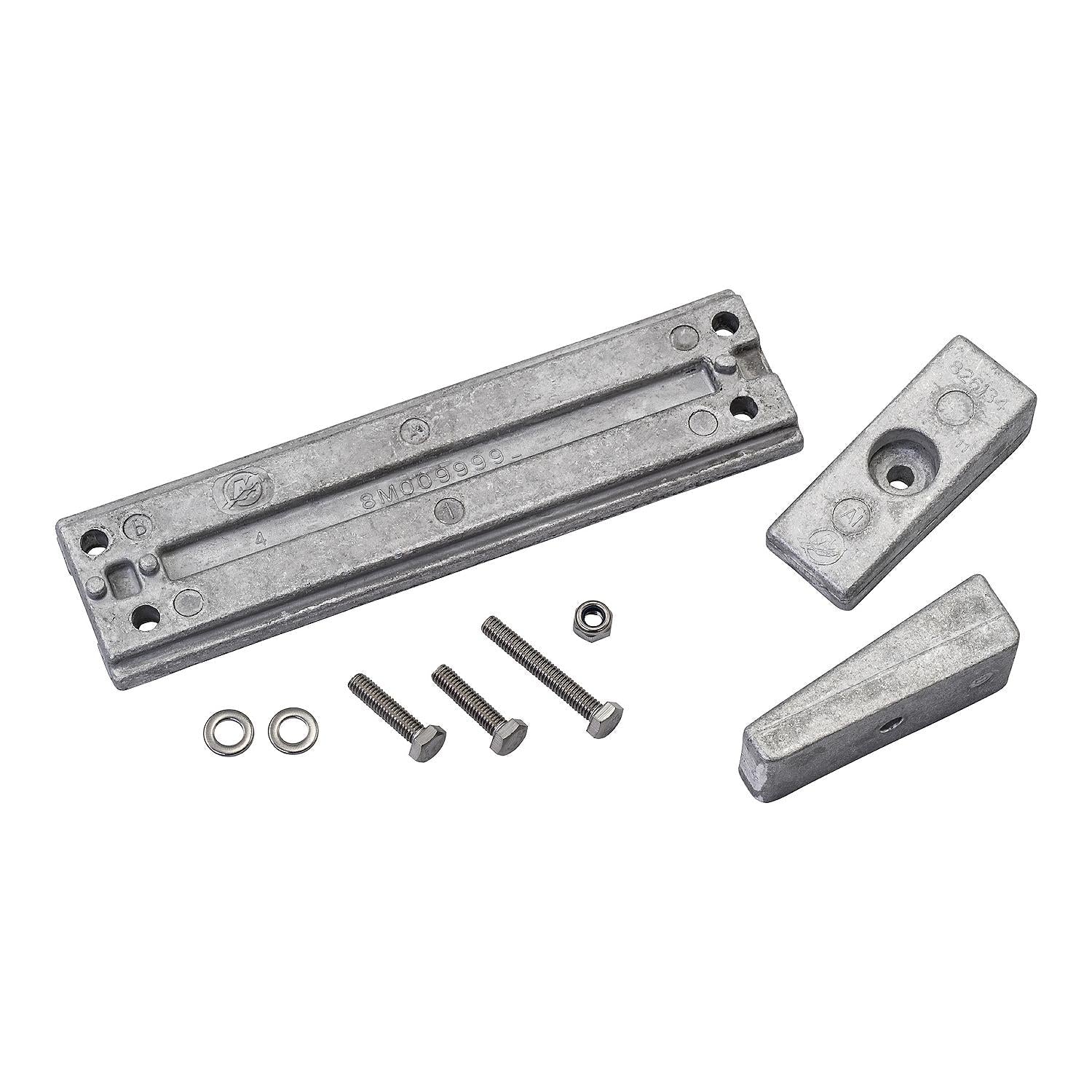 Quicksilver 8M0107546 Aluminum Anode Kit for Select Mercury 40-115hp Outboards