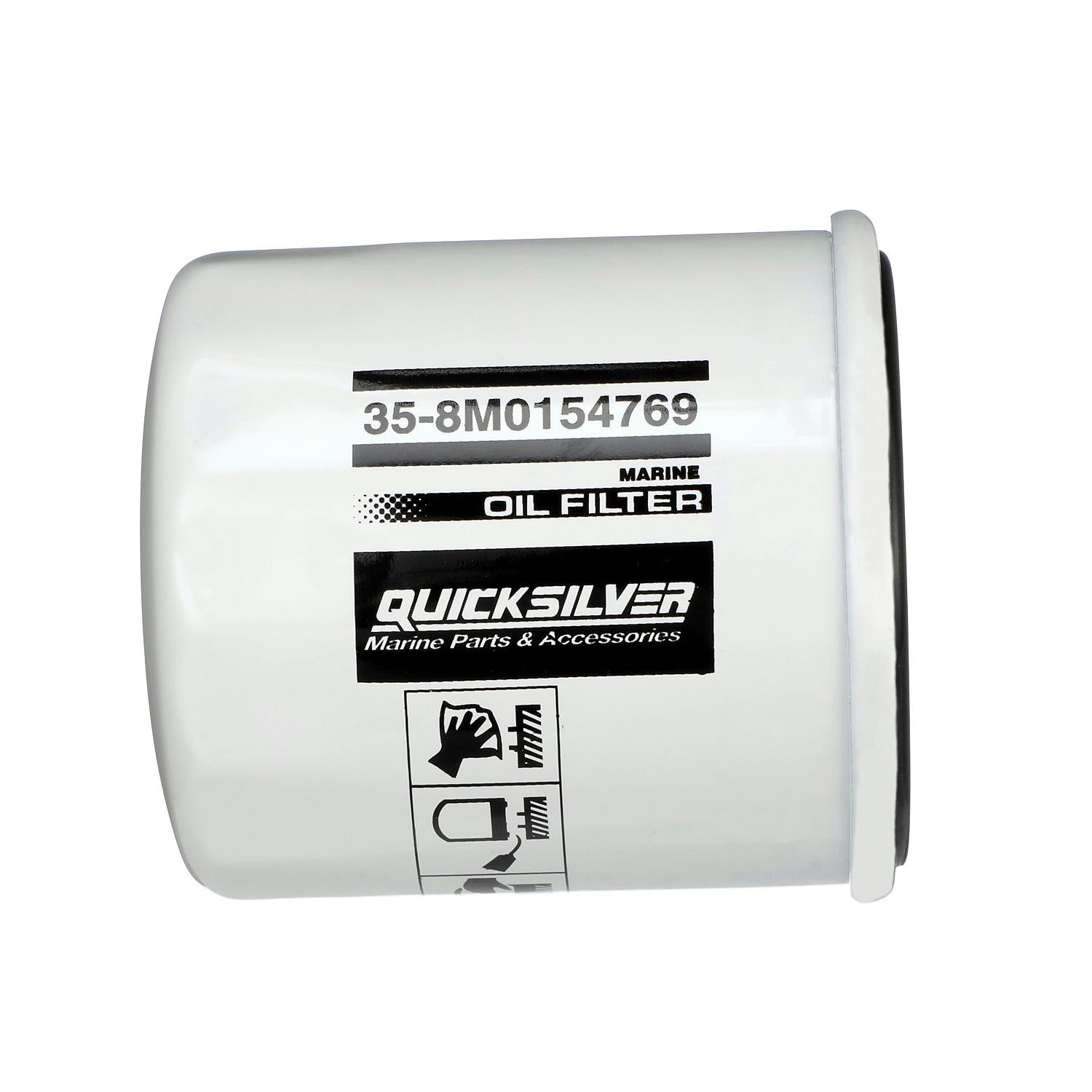 Quicksilver 8M0154769 20 Micron Oil Filter for Various Marine Engines