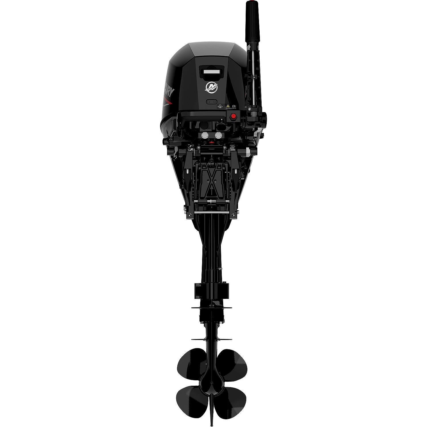 Mercury 9.9hp EFI Tiller FourStroke Command Thrust Outboard Motor - 20" Shaft, Manual Tilt/Trim, Electric Start w/ Manual Backup