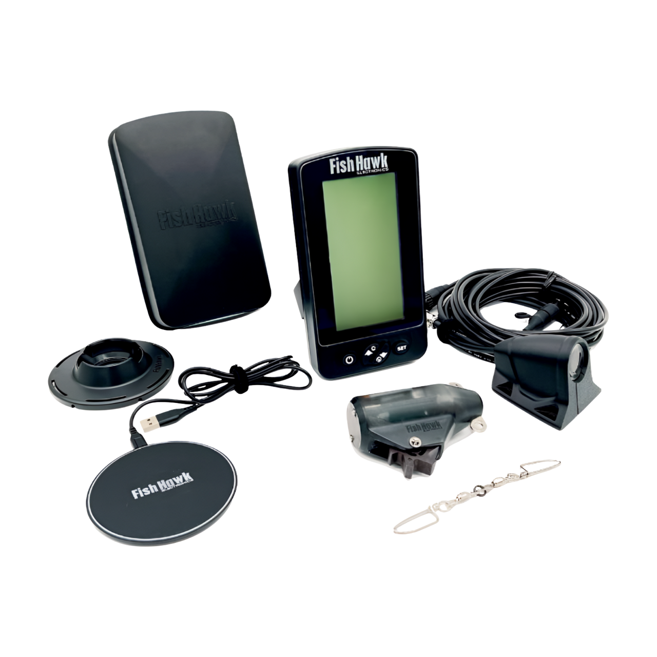 Fish Hawk Lithium Ultra System with Double Wide Transducer