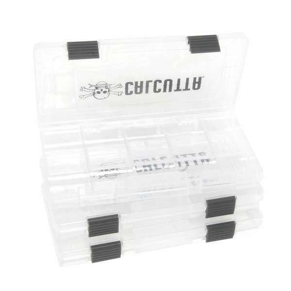 Calcutta  3 Pack 3500 Clear 2 Latch Tackle Tray