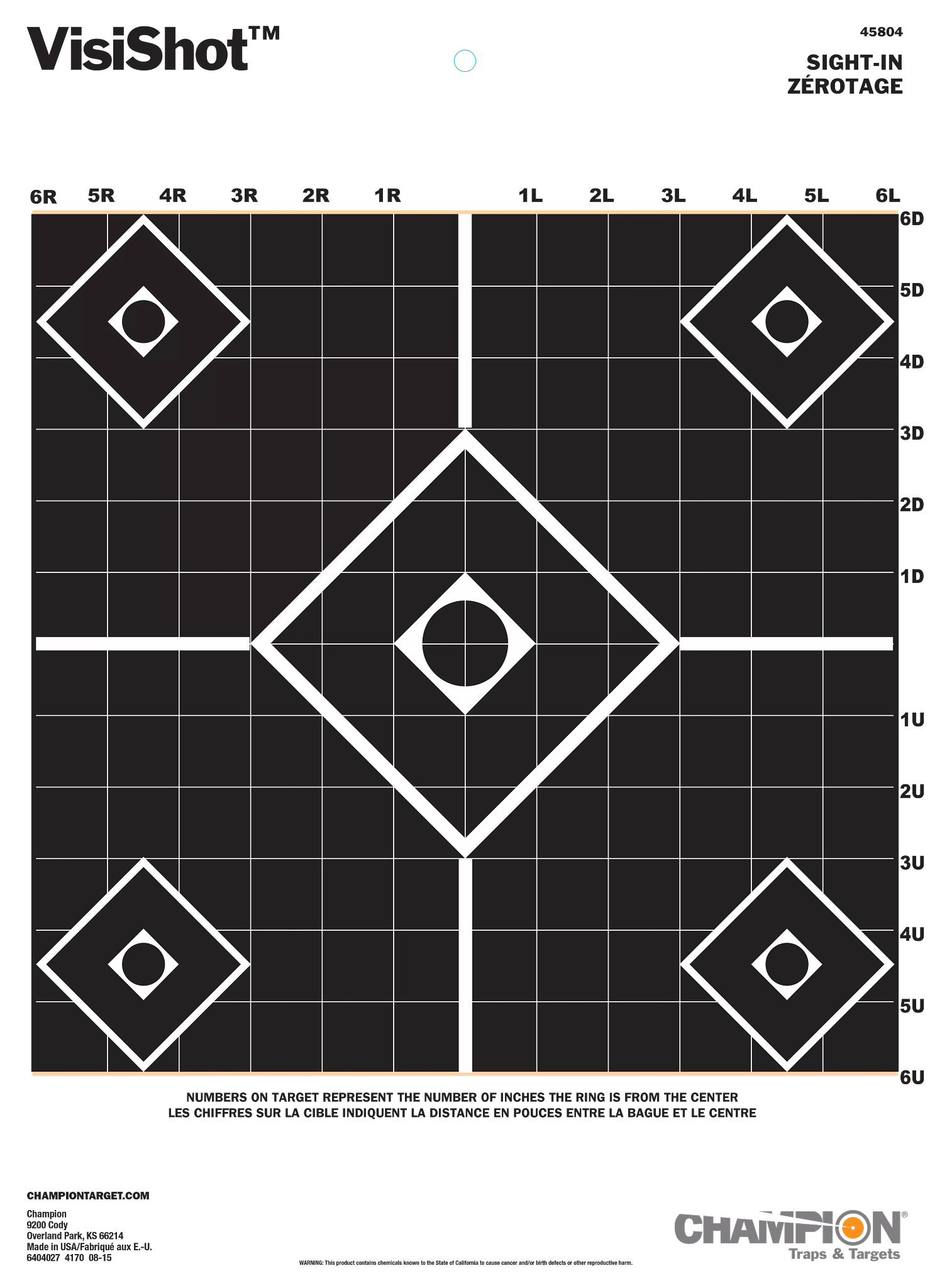 Primos Visicolor Targets - 100 Yard Sight-In