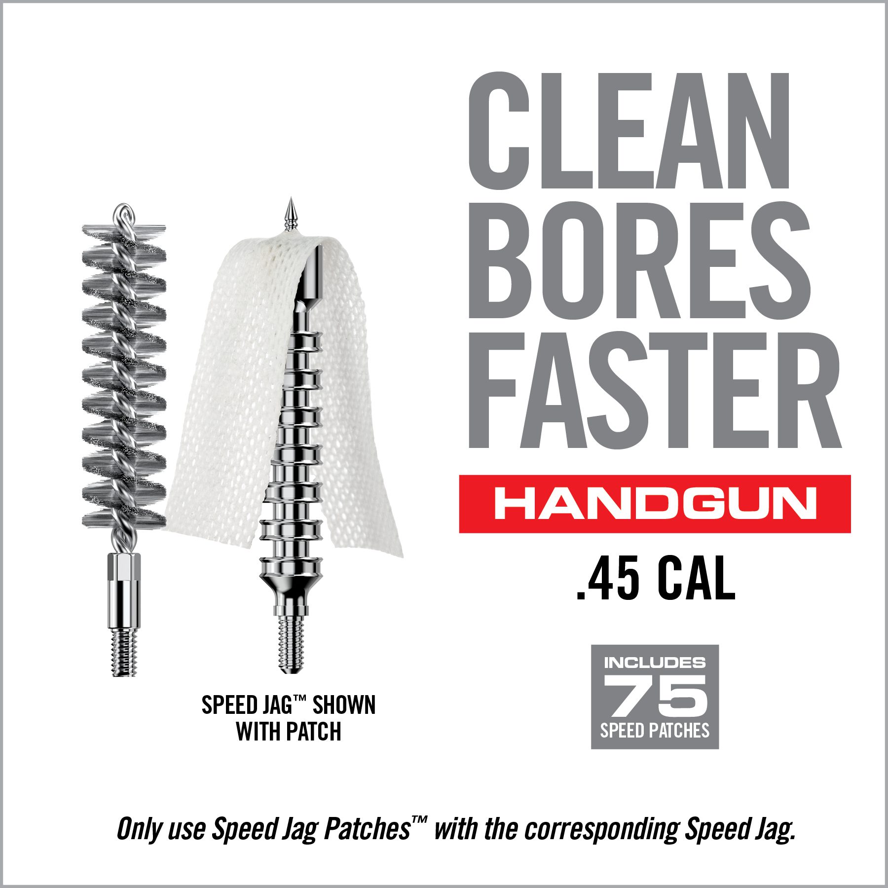 Real Avid Bore-Max® Speed Clean System™ - .45 Cal