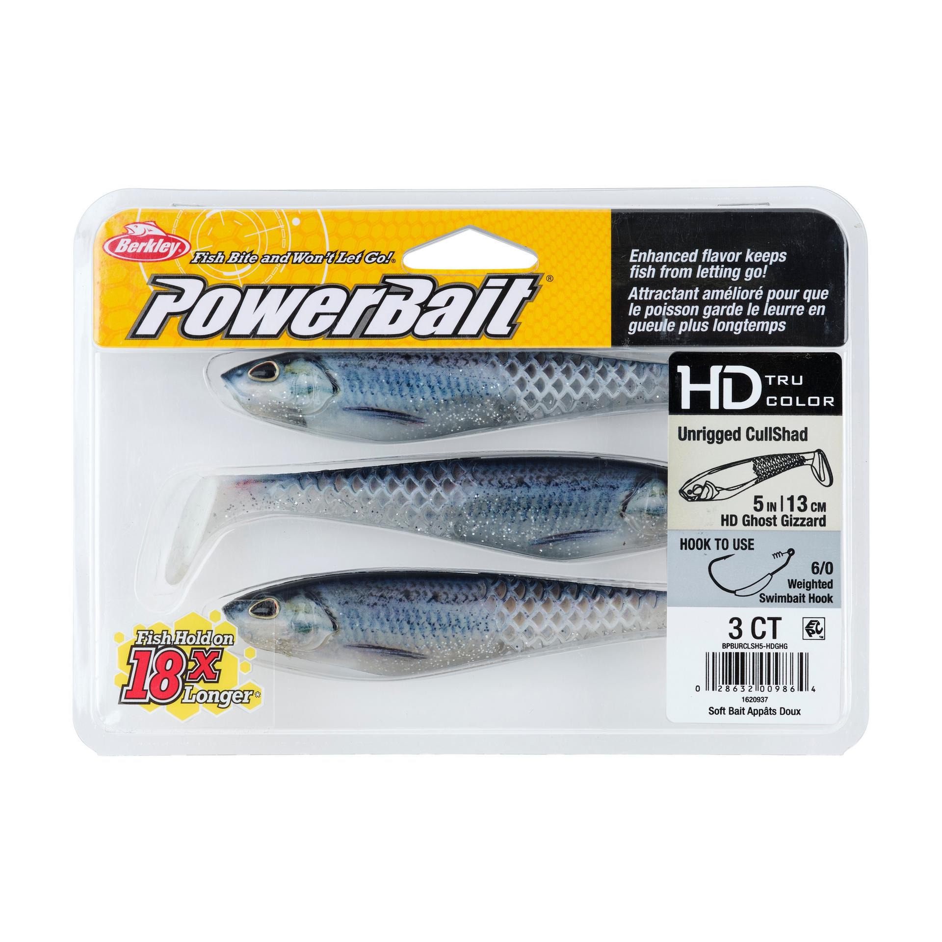 Berkley PowerBait Unrigged CullShad