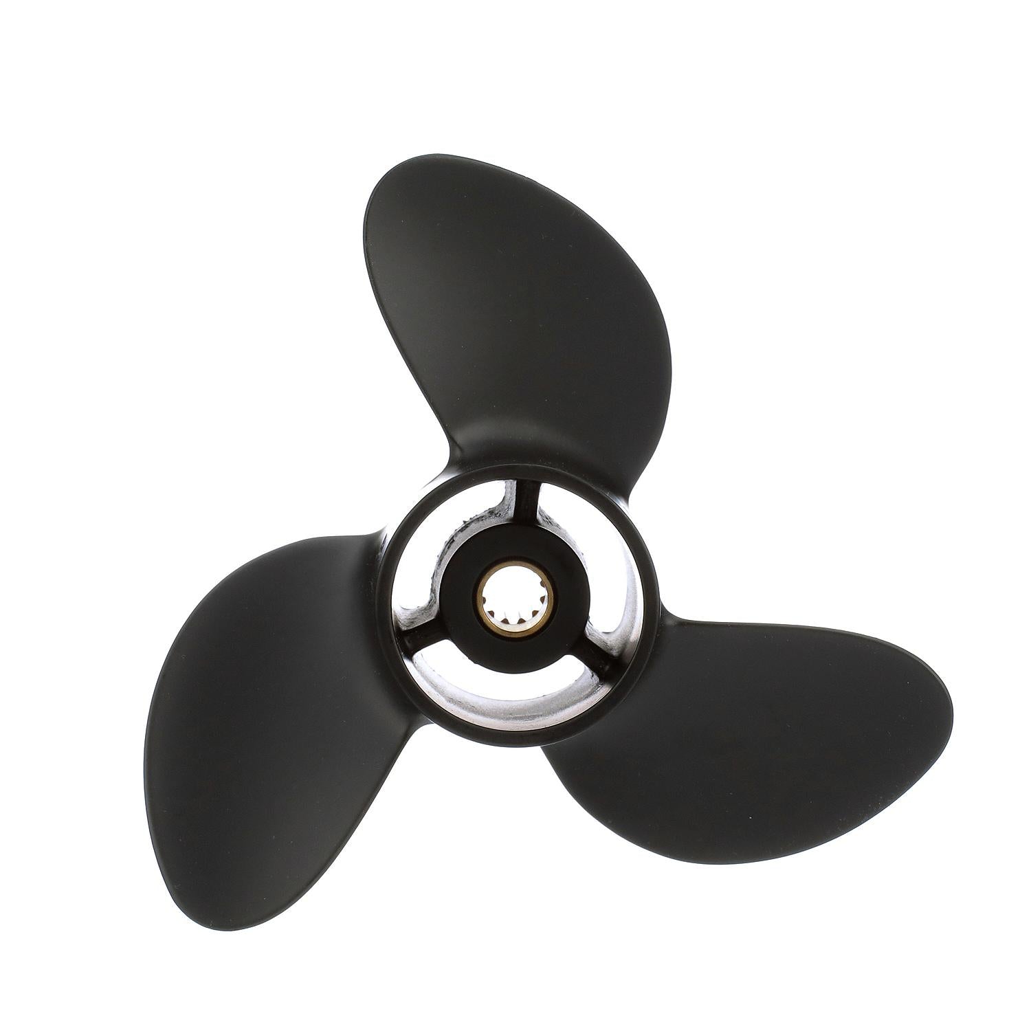 Quicksilver Black Diamond 3-Blade Aluminum Propeller, 7.8" Diameter x 8" Pitch, Right Hand Rotation
