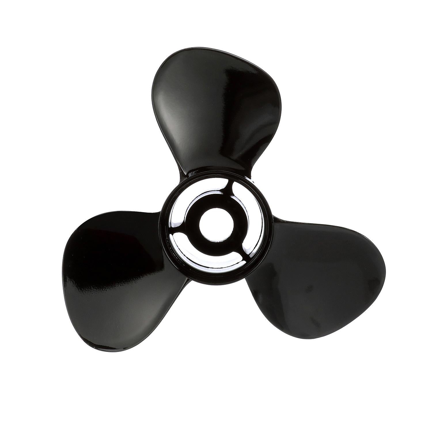 Quicksilver Black Diamond 3-Blade Aluminum Propeller, 14.5" Diameter x 19" Pitch, Right Hand Rotation