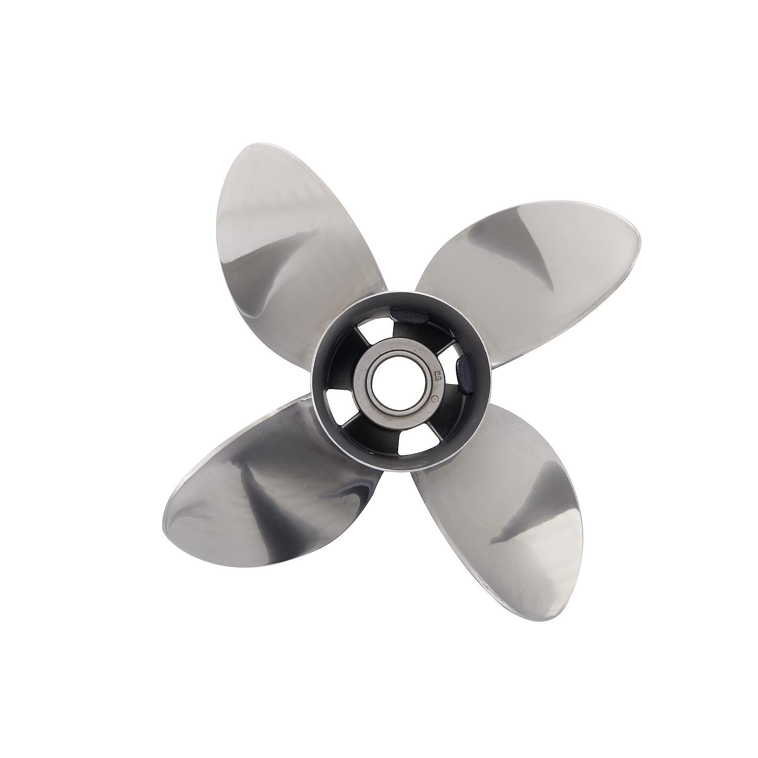 Mercury Bravo I 4-Blade Stainless Steel Propeller, 15.25" Diameter x 22" Pitch, Left Hand Rotation