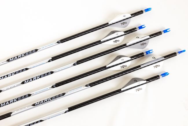 G5 Mark Series 244 Carbon Arrows 6 Pack Fletched - 350