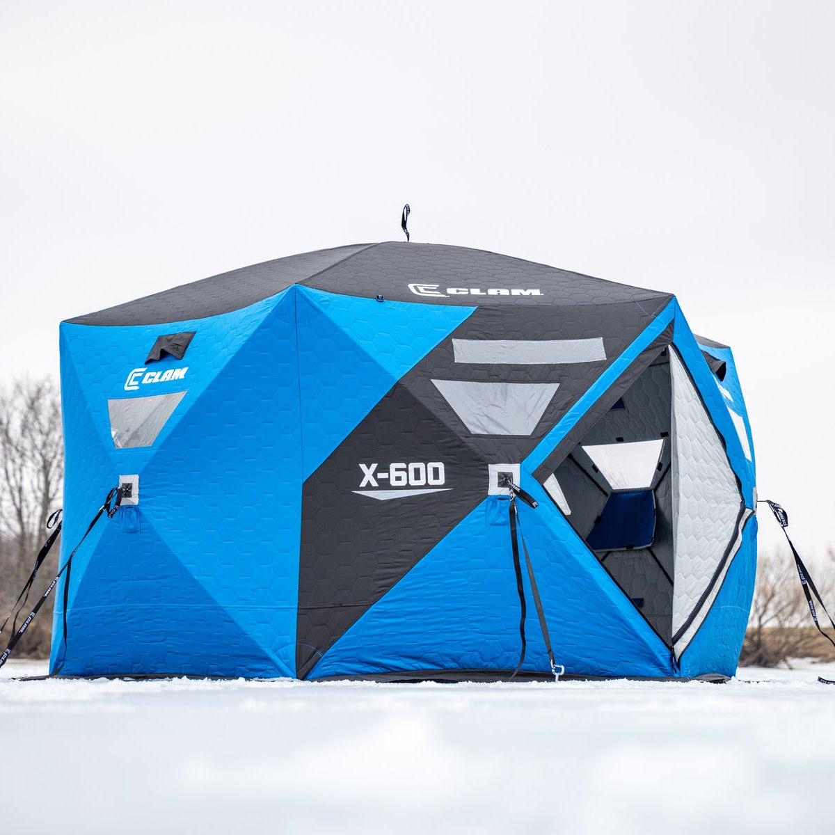 Clam X-600 Hub Shelter 5 Angler Capacity