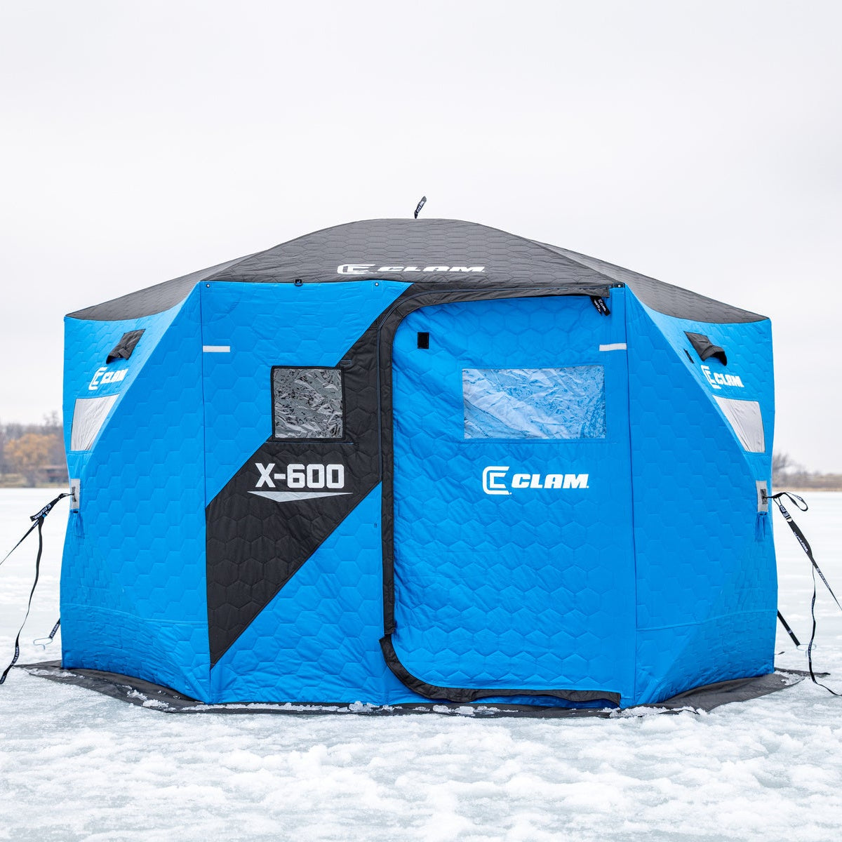 Clam X-600 Hub Shelter 5 Angler Capacity