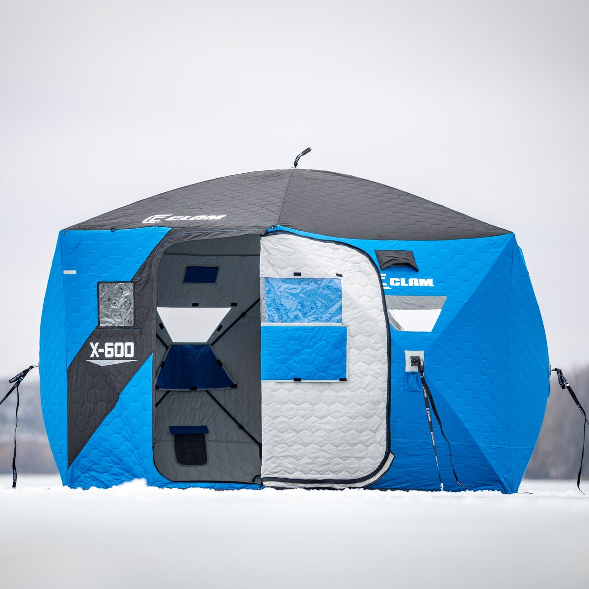 Clam X-600 Hub Shelter 5 Angler Capacity