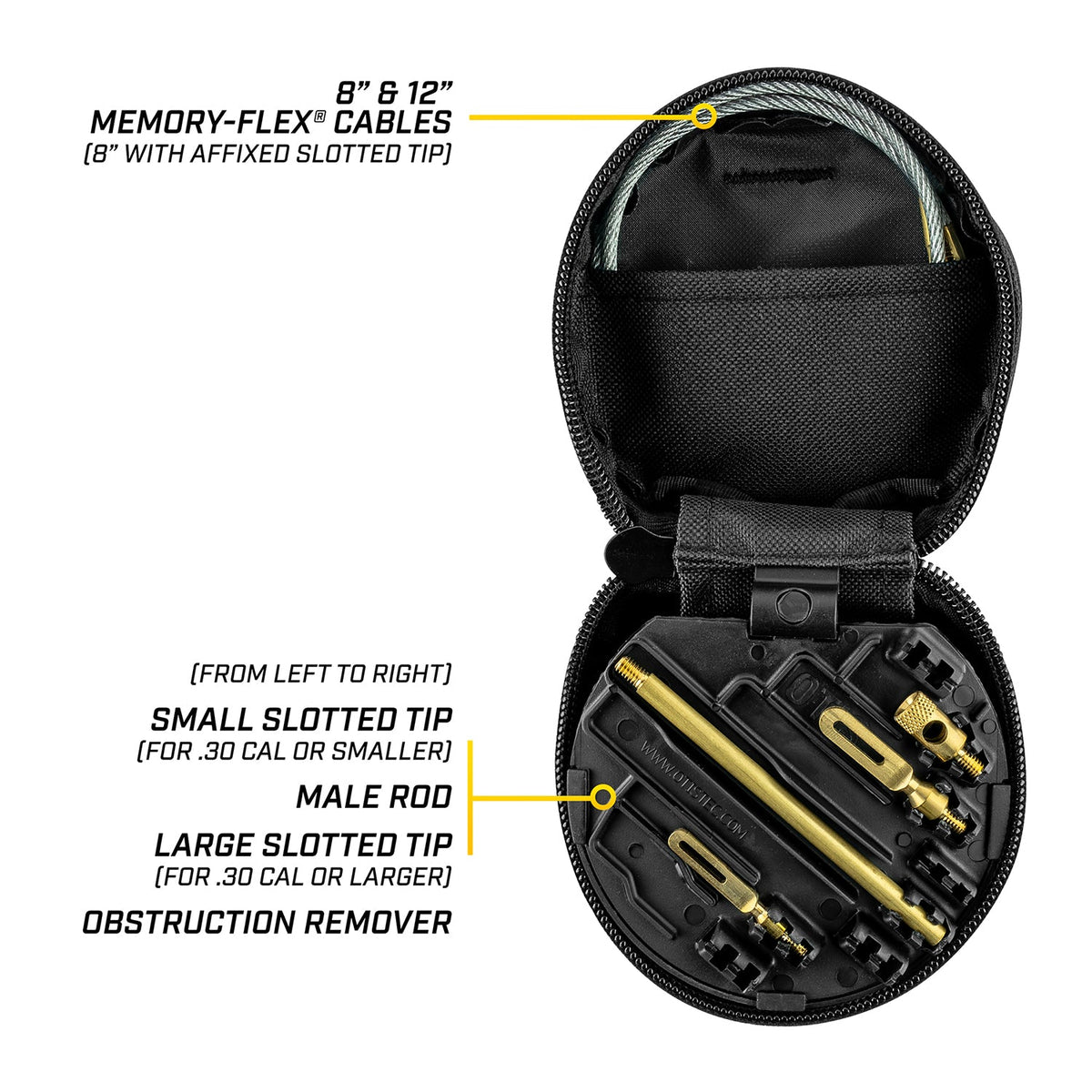 Otis Universal Pistol Cleaning Kit .22 to .45 Cal detail image 4
