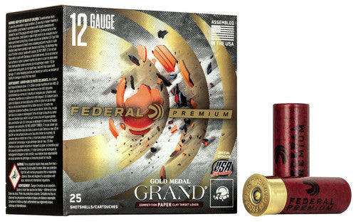 Federal Gold Medal Grand Paper 12 Gauge 2-3/4" 1 1/8 oz - 25 Rounds