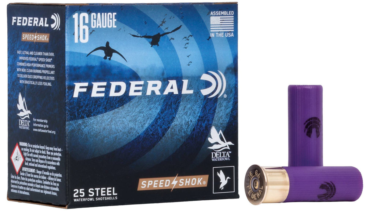 Federal Speed-Shok 16 Ga. 15/16.oz #2 HV Steel Ammo product image
